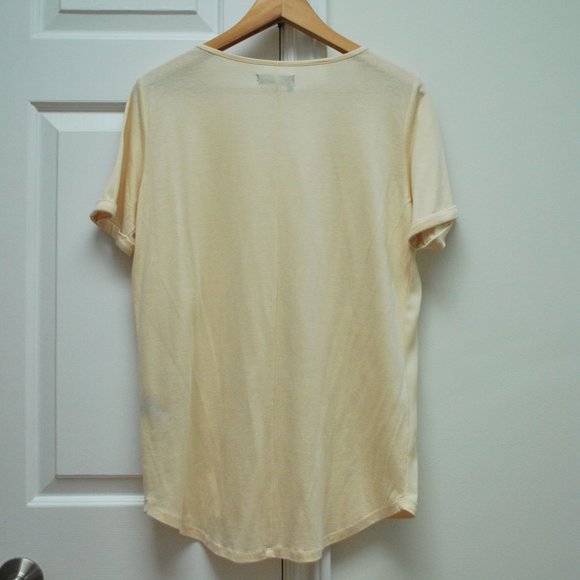 The Kooples Women's Beige Fancy T-Shirt - Picture 2 of 7